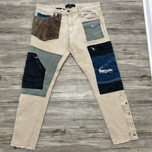 Jordan Craig Men's Multi-Color Patchwork Pants